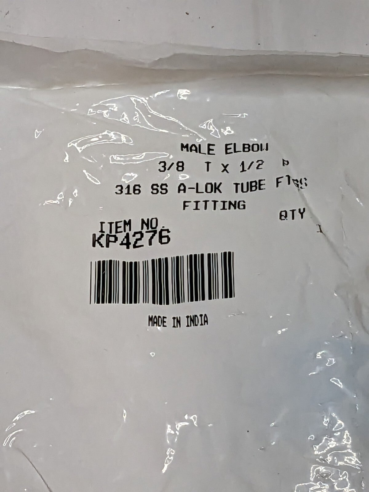 BRENNAN Compression Tube Male Elbow: 1/2 Thread, MNPT Qty 5 KP4276