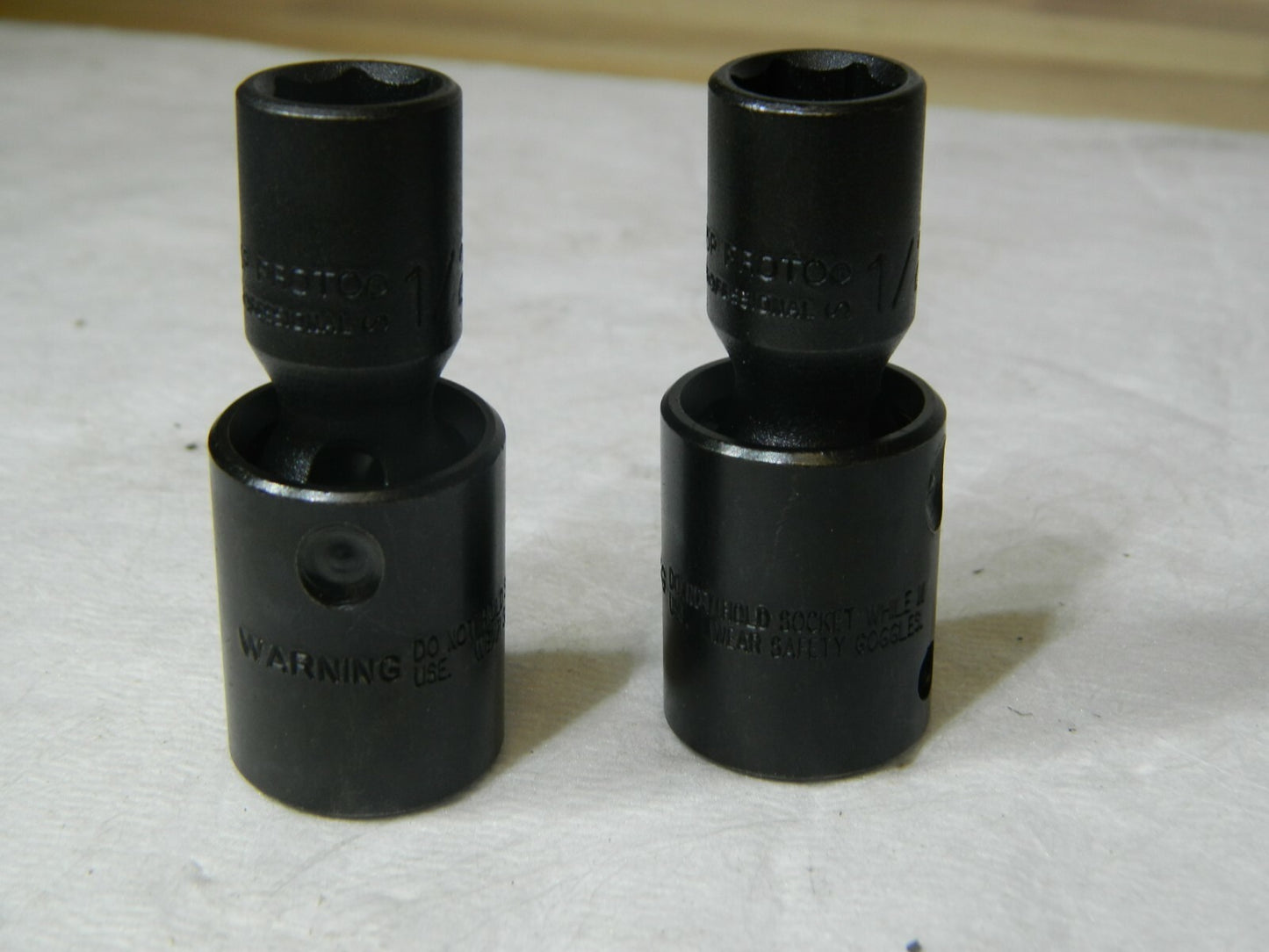 Proto 1/2" Drive 1/2" Standard Universal Impact Socket Qty 2 6 Points