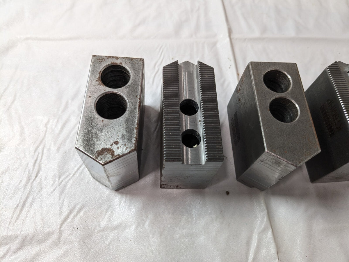 HURON MACHINE PRODUCTS 6pk surface rust Soft Lathe Chuck Jaw Serrated KT6MHP