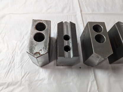 HURON MACHINE PRODUCTS 6pk surface rust Soft Lathe Chuck Jaw Serrated KT6MHP
