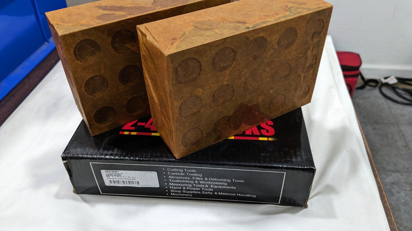 MHC Hardened Steel 2 - 4 - 6 Setup Blocks  Match Ground Pair 6630-4020