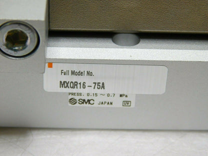SMC Air Slide Table Reversible Type MXQ Guided Cylinder 16mm Bore MXQR-75A