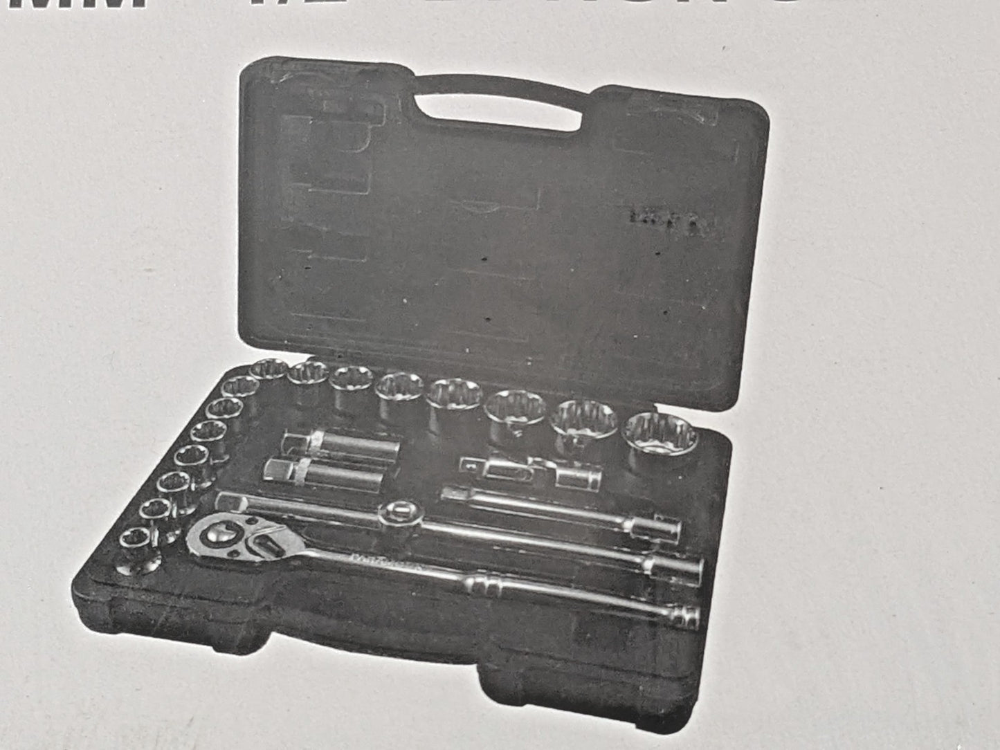 Paramount 22 Piece Non Slip Socket Set 1/2" Drive 10 to 32 mm 69556405
