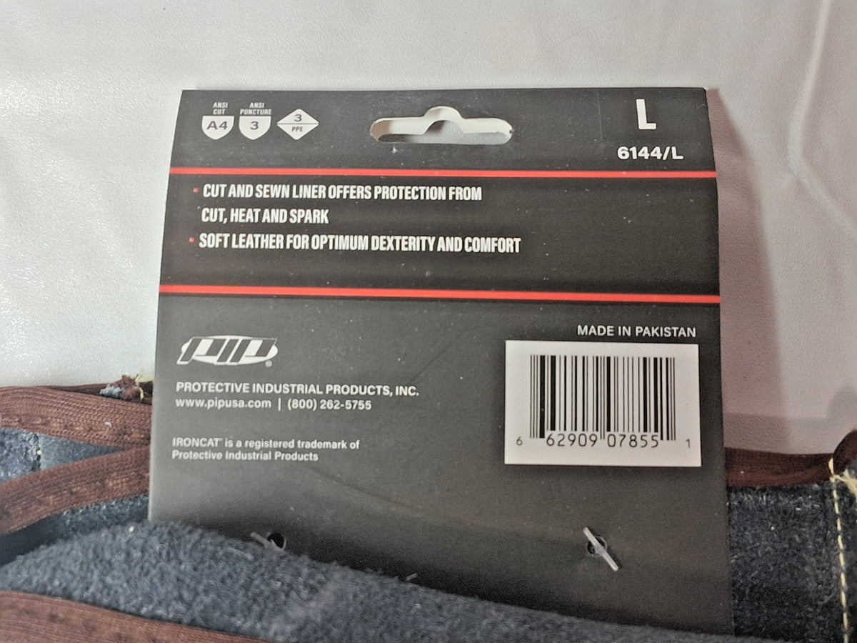 IRONCAT PIP Welding Pair Gloves Leather/Synthetic Leather 6144/L