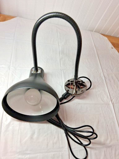 PRO-SOURCE Black Gooseneck Arm Task Light 25" Reach PS-HDT-25GN-SD