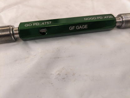 GF GAGE Truncated Taperlock Gage 1/2-28 UNEF Go & No Go S0500282AS