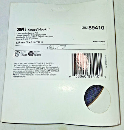 3M Disc Backing Pad 5" Dia Hook & Loop 3pc 7100273463
