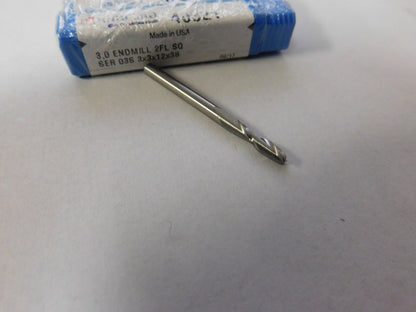 Kyocera 12mm LOC 38mm OAL 2 FL  Solid Carbide Square End Mill QTY 5 40321