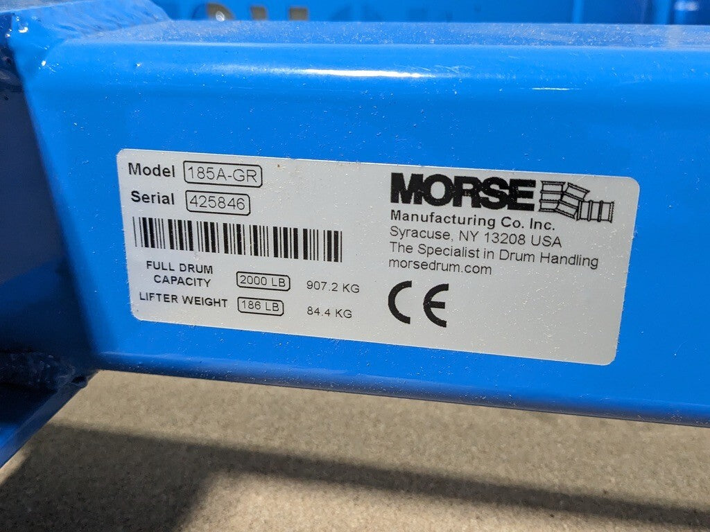 Morse Kontrol-Karrier Heavy Duty 55 Gal. Drum Carrier 2000 lb. Capacity 185A-GR