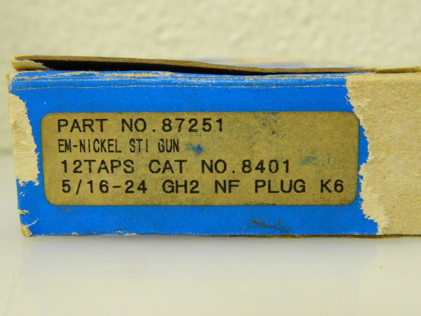 Greenfield Plug Taps  5/16-24NF H2 HSSE 3B 11/16 x 2-23/32"  QTY 5  87251