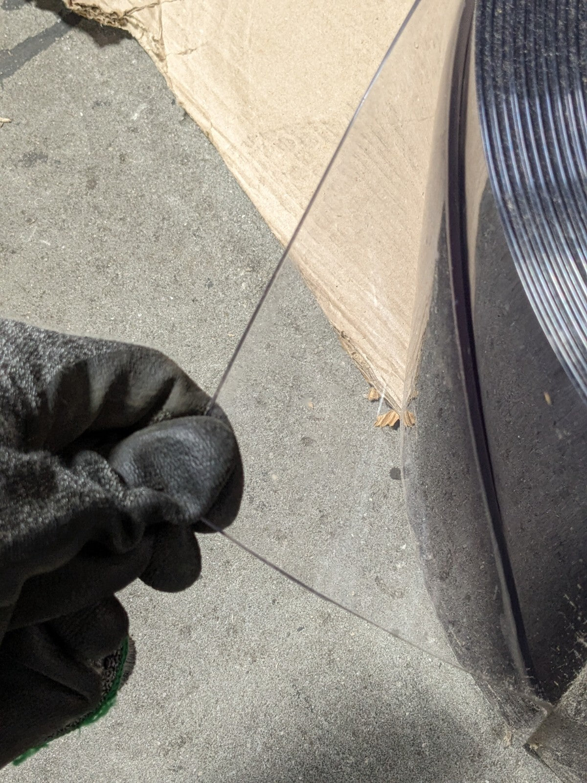 150 Ft. Bulk Roll of Aleco Clear PVC Curtain Strip 12" Width 170012