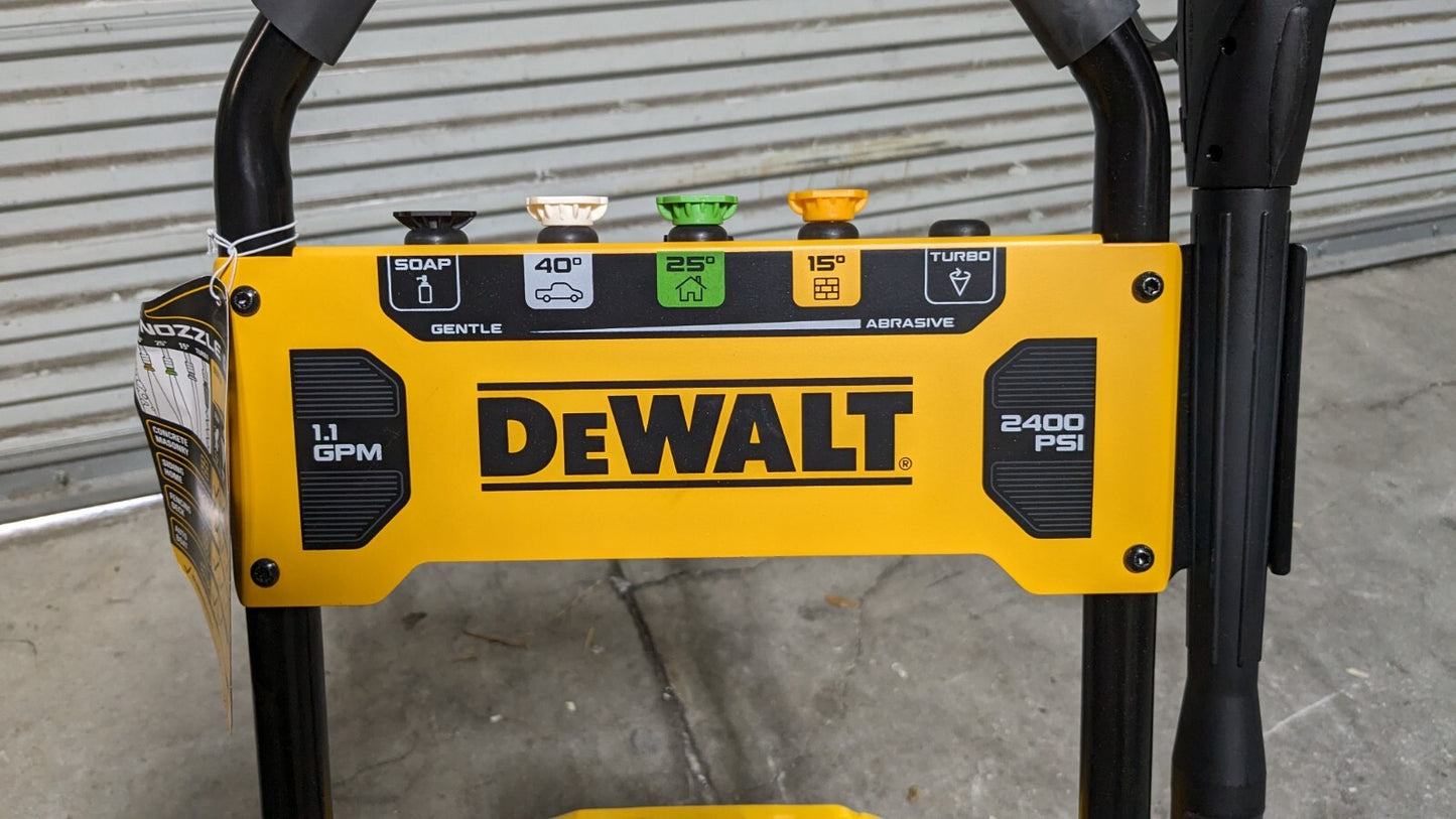 DEWALT Pressure Washer 1.1 GPM Electric 5 Quick-Connect Nozzles DWPW2400
