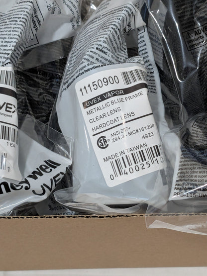 Uvex Safety Glasses: Scratch-Resistant, Clear Lenses Box of 10 11150900