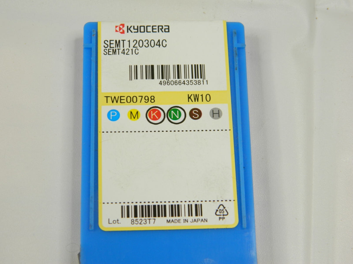 Kyocera Carbide Insert SEMT120304C SEM421C Qty 10 8523T7