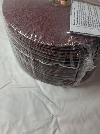 3M Ceramic Alumina Fiber Discs 7" Disc Dia, 5/8-11"H 80 Grit QTY25 89615