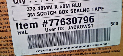 Scotch Rubber Adhesive Blue Packing Tape 6Pk 2" Wide 77630796