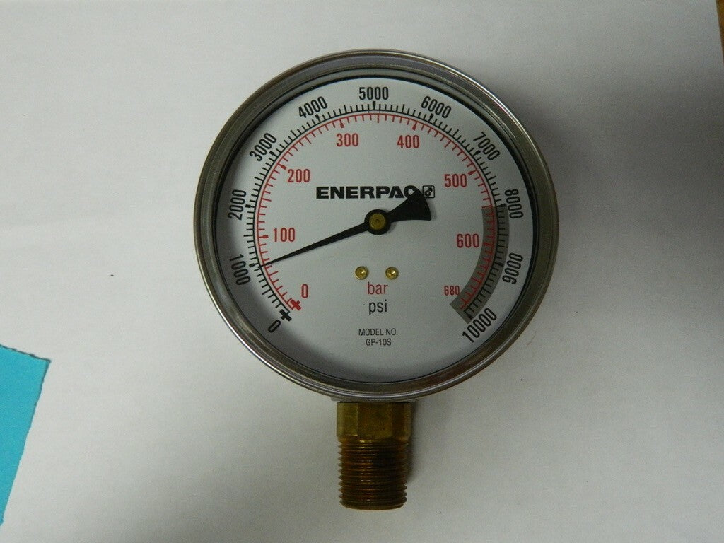 ENERPAC GP10S 0-10,000 psi Dry Hydraulic Pressure Gauge