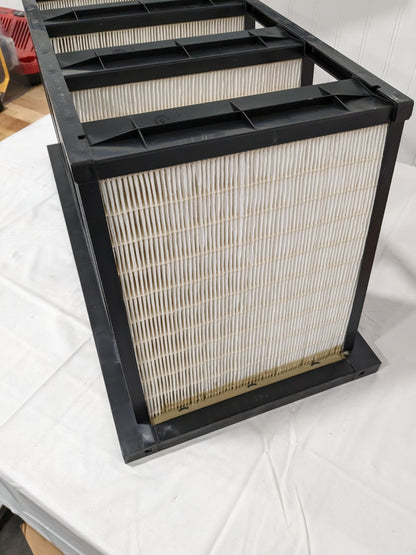 PRO-SOURCE Pleated Air Filter: V-Bank Mini-Pleat, MERV 16 PRO40093-P
