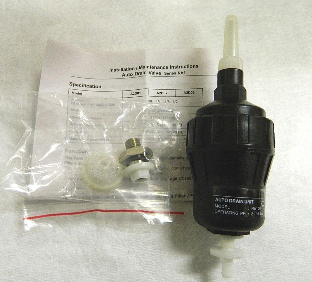 Jupiter Pneumatics Miniature External Autodrain NA100 6002910022JP