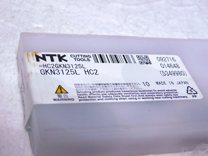 NTK Cutting Tools Ceramic Grooving Inserts GKN3125L Grade-HC2 Box of 10 5349980