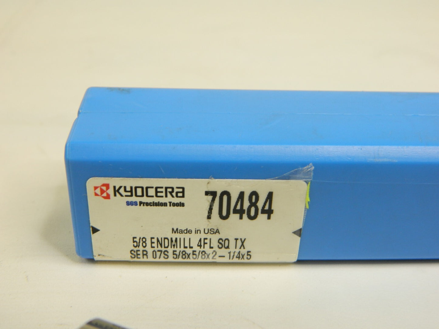 SGS SC Sq End Mill 5/8" Dia, 2-1/4" LOC 5" OAL, 4 FL 5/8'&ap