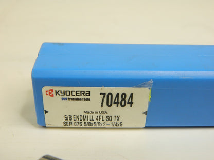 SGS SC Sq End Mill 5/8" Dia, 2-1/4" LOC 5" OAL, 4 FL 5/8'&ap