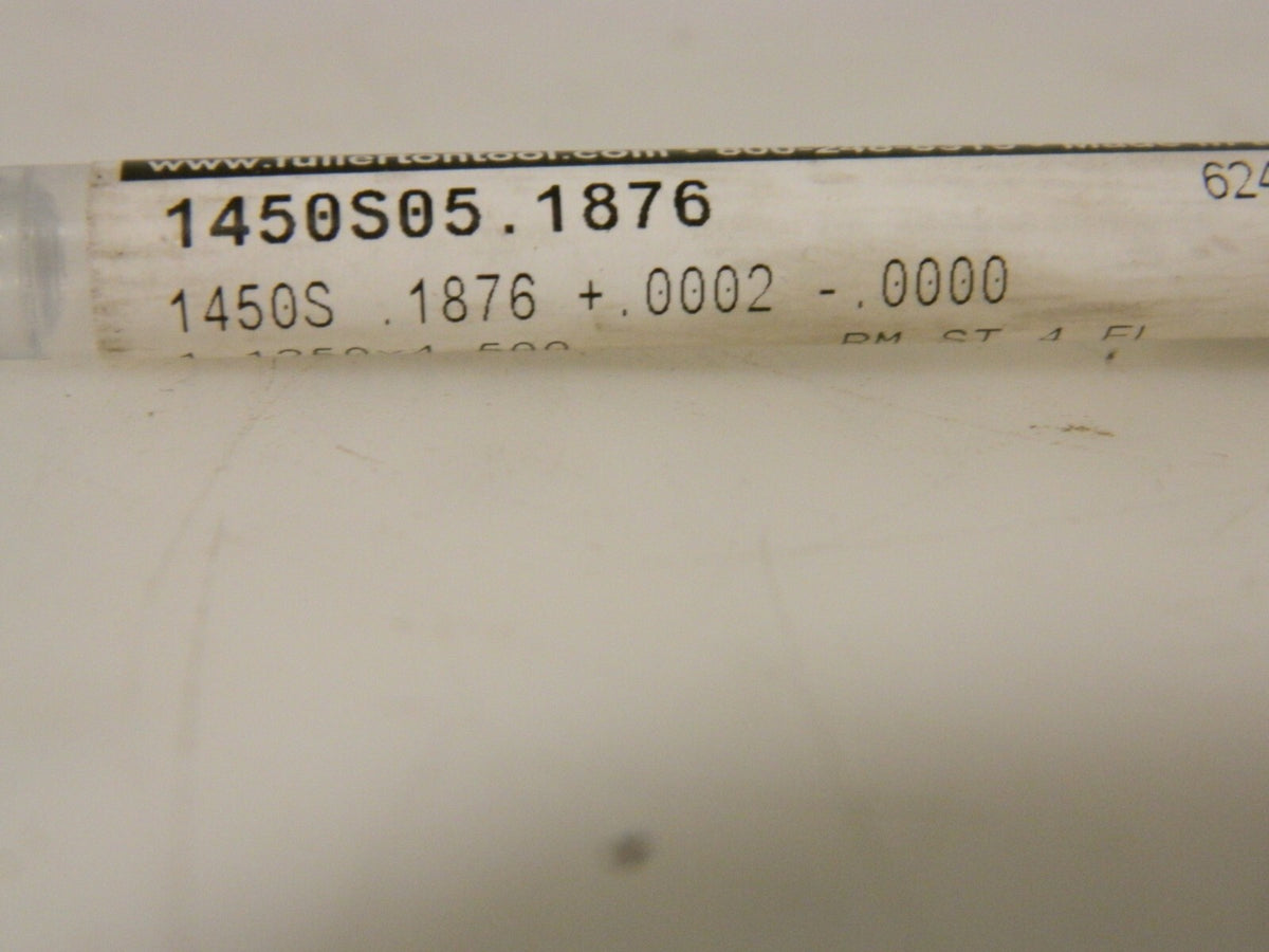 Fullerton Carb Chucking Reamer .1876 Str Flute Str Shank Qty 2 1450S .1876