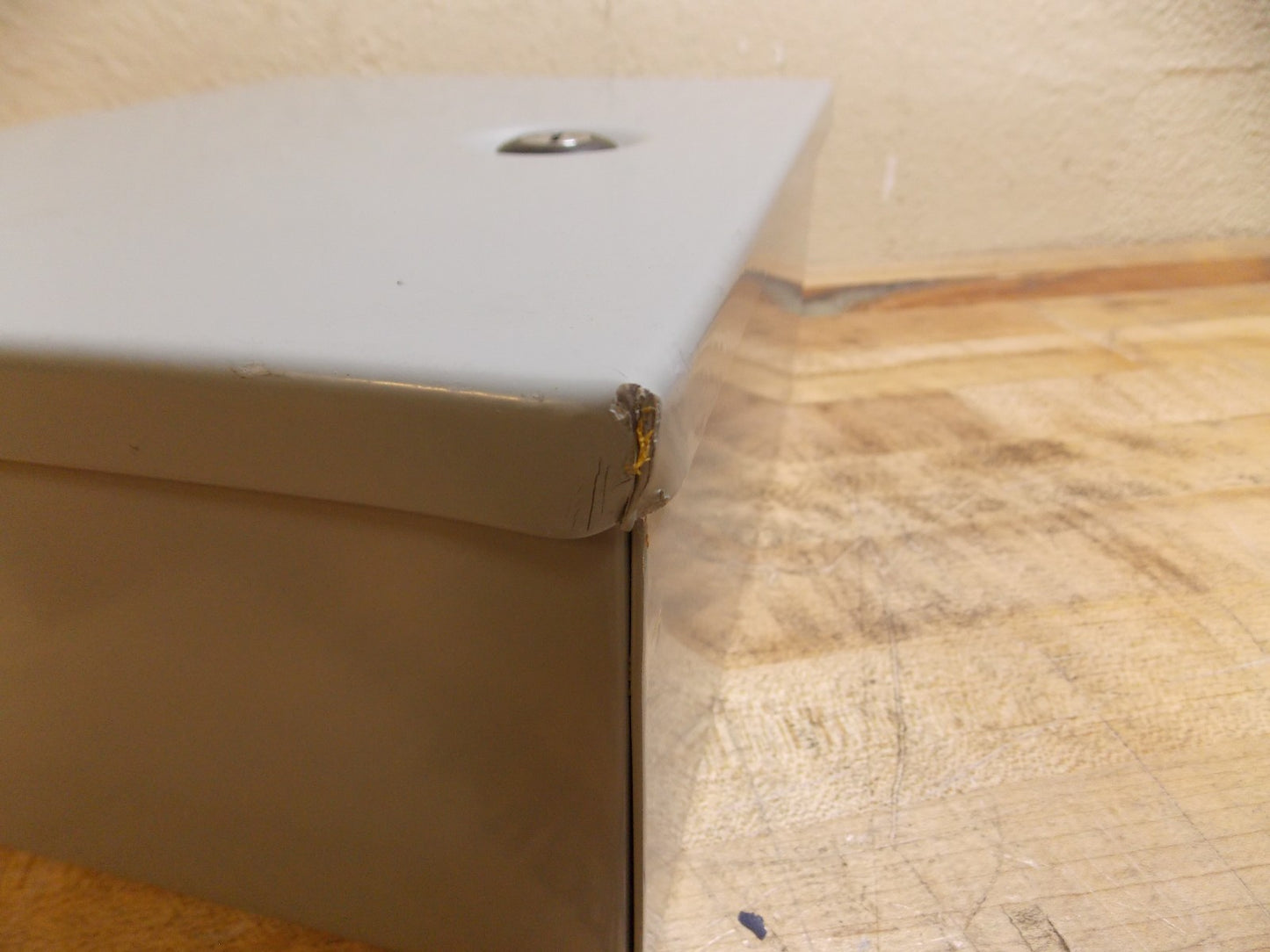 Cooper B-Line Hinge Flat Cover Enclosure 8" x 4" x 10" 16 Gauge Steel 1084-1