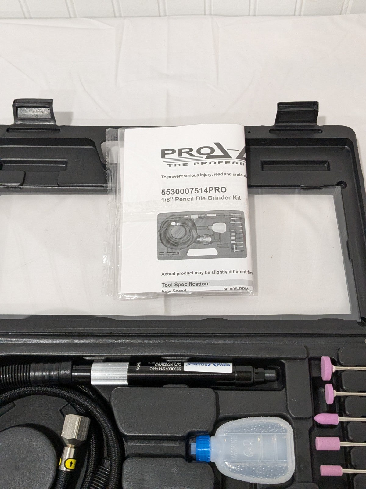 PRO-SOURCE 15 Pc, Pencil Grinder Kit 1/8" Pencil Die Grinder Kit 5530007514PRO