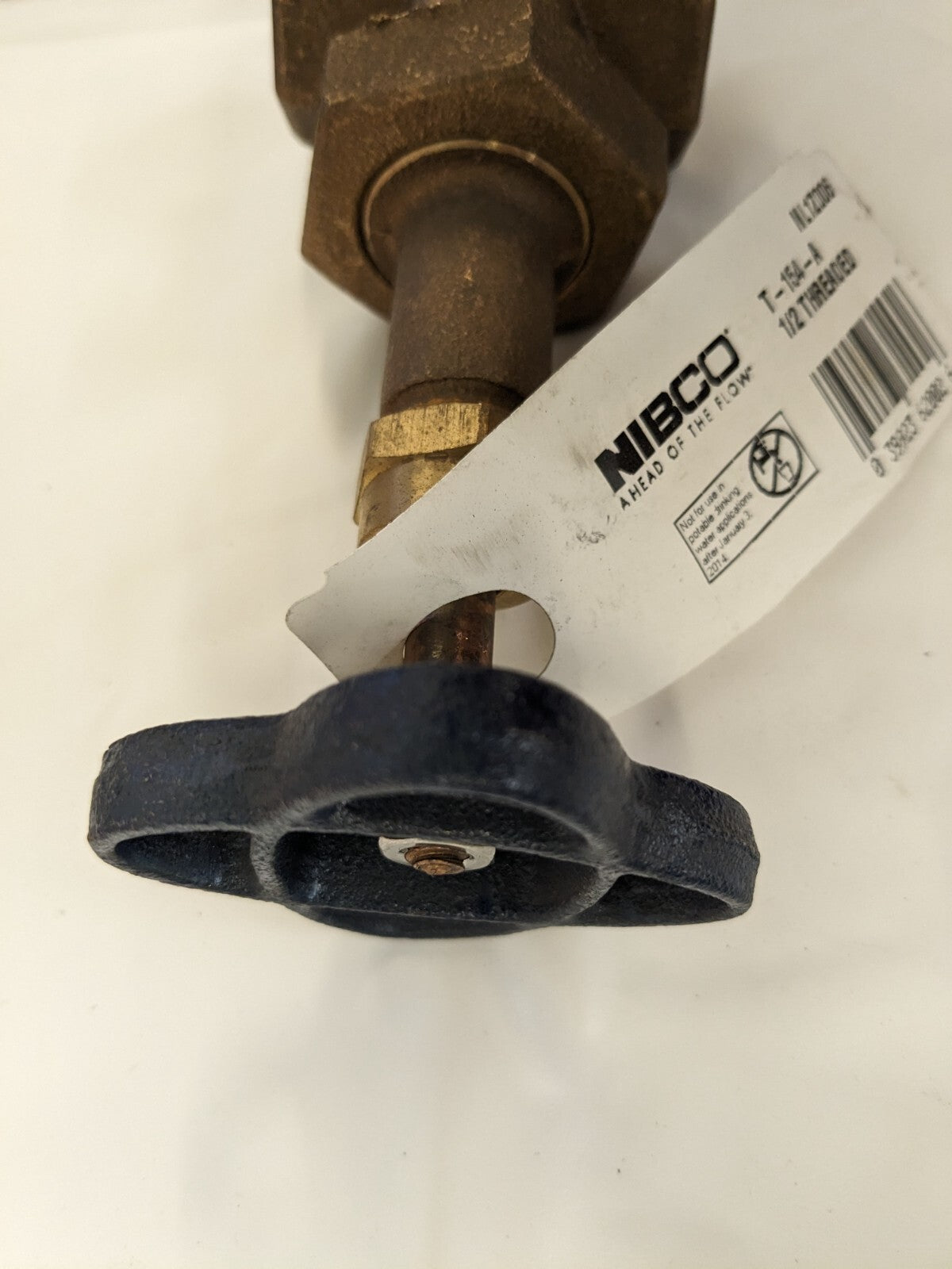 NIBCO Gate Valve: Rising Stem, 1/2" Pipe, Threaded, Bronze NL1Z006