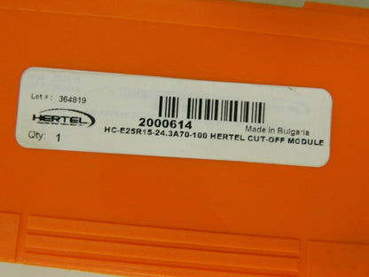 Hertel Indexable Cut-Off Module Right Hand HC-E25R15-24.3A70-100 2000614