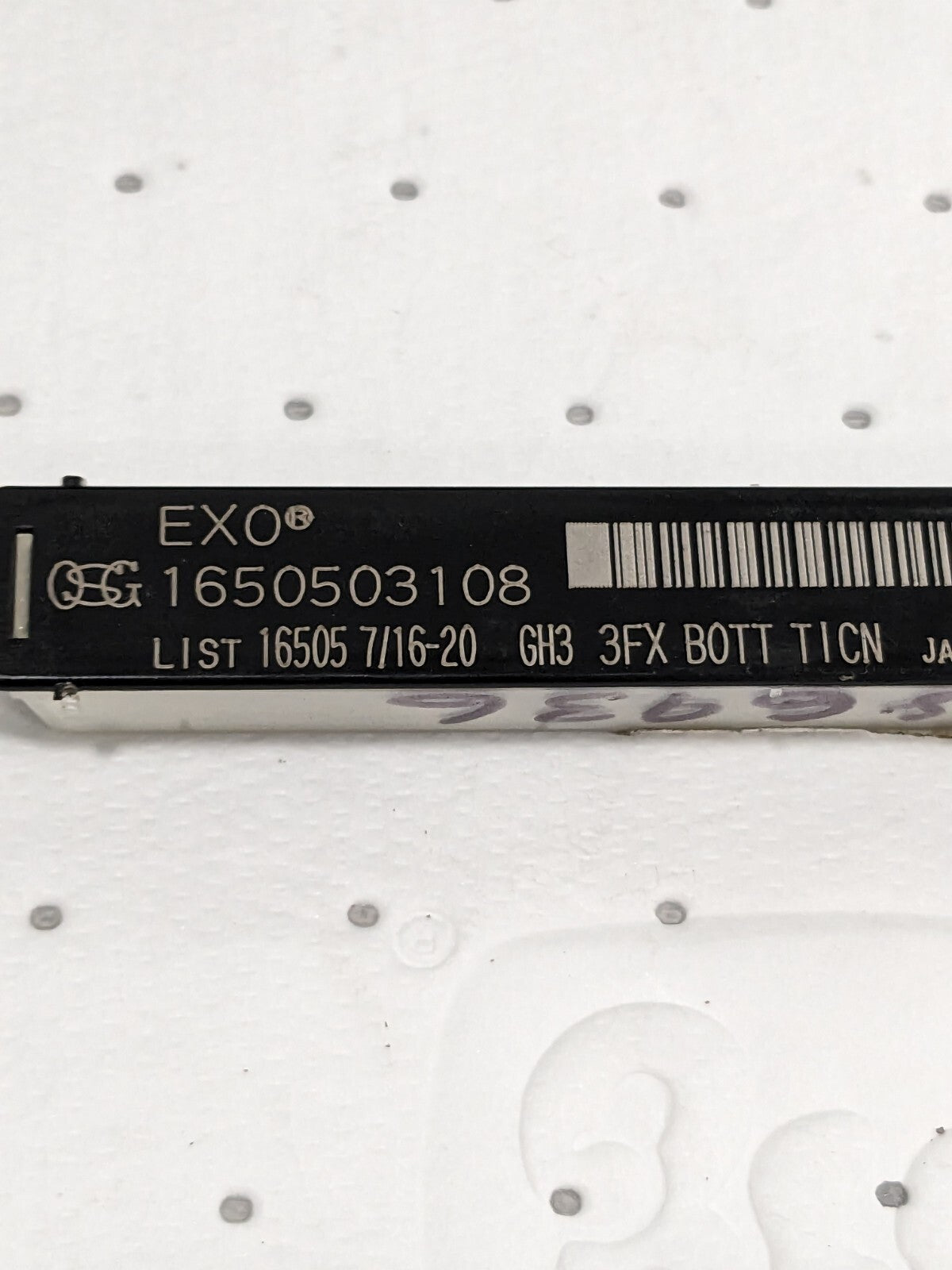 OSG Spiral Flute Tap: 7/16-20 UNF, 3 Flutes 1650503108