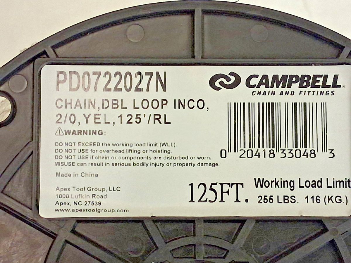 Campbell Welded Chain Trade Size PD0722027N