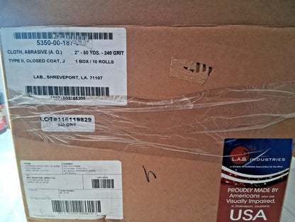AbilityOne 220 Grit Aluminum Oxide Shop Roll 5350016315590