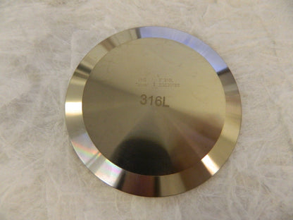 VNE Sanitary Stainless Steel Pipe End Cap: 3", Clamp Connection EG16A-6L3.0