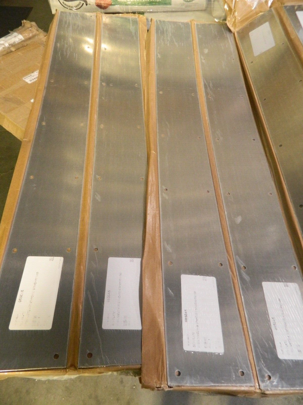 Rockwood 4" W x 35" L SS Rectangular Kick Plate Qty 10 085845