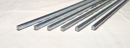 Precision Brand Key Stock  3/16" SQ x 12" Long Zinc-Plated Steel  *QTY 6*  14200