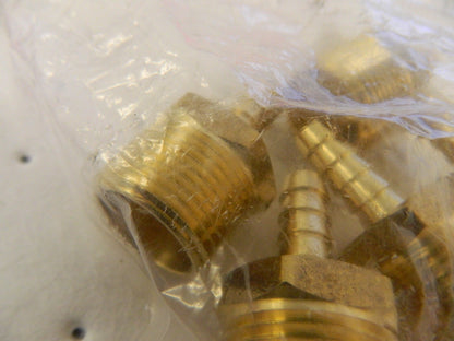 CERROBRASS Barbed Hose Fitting 5pk 3/4 x 3/8 ID Hose, Male Connector P-201A-6E