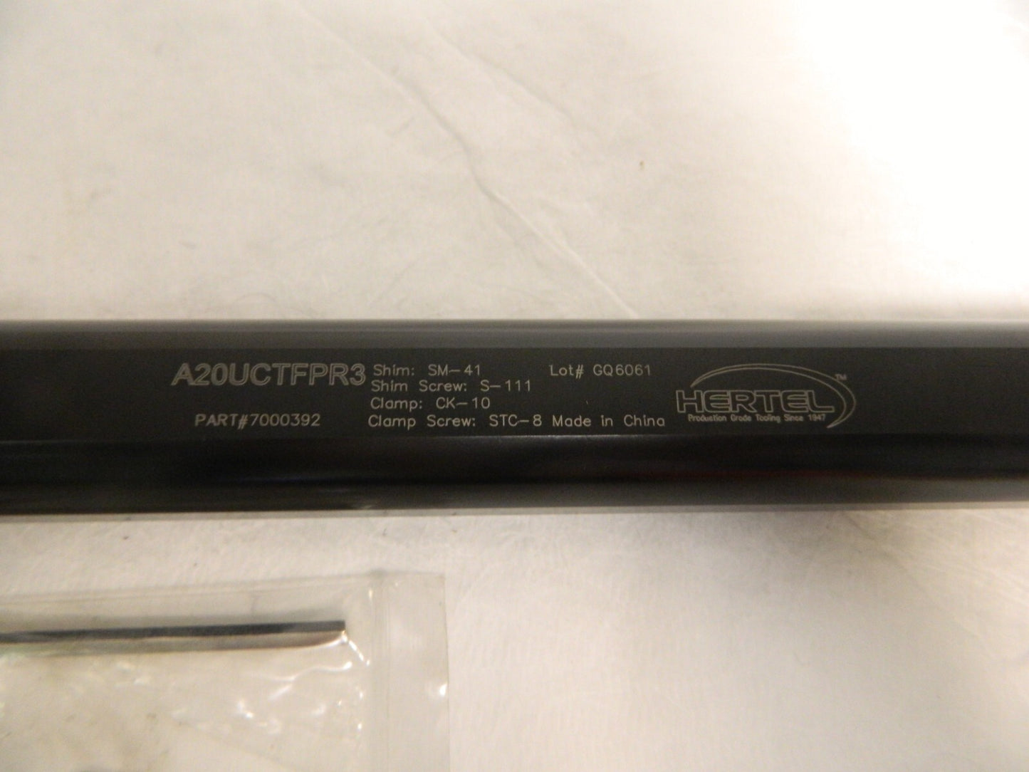 Hertel 1.47 Min Bore 3-3/4 Max Depth A20UCTFPR3 Indexable Boring Bar 7000392
