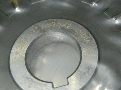 Interstate Straight Tooth Side Milling Cutter 4" x 3/8" x 1" M42