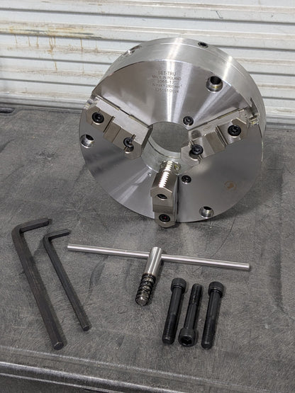 Bison Manual Lathe Chuck 3-Jaw Self Centering 12" Diameter Plain Back 7-866