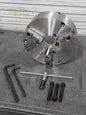 Bison Manual Lathe Chuck 3-Jaw Self Centering 12" Diameter Plain Back 7-866