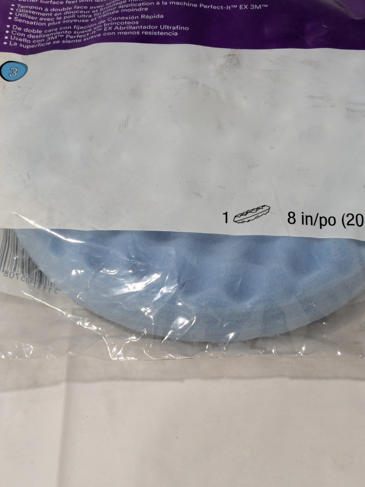 3M 8" Dia Foam Buffing & Backing Pad 7100145281