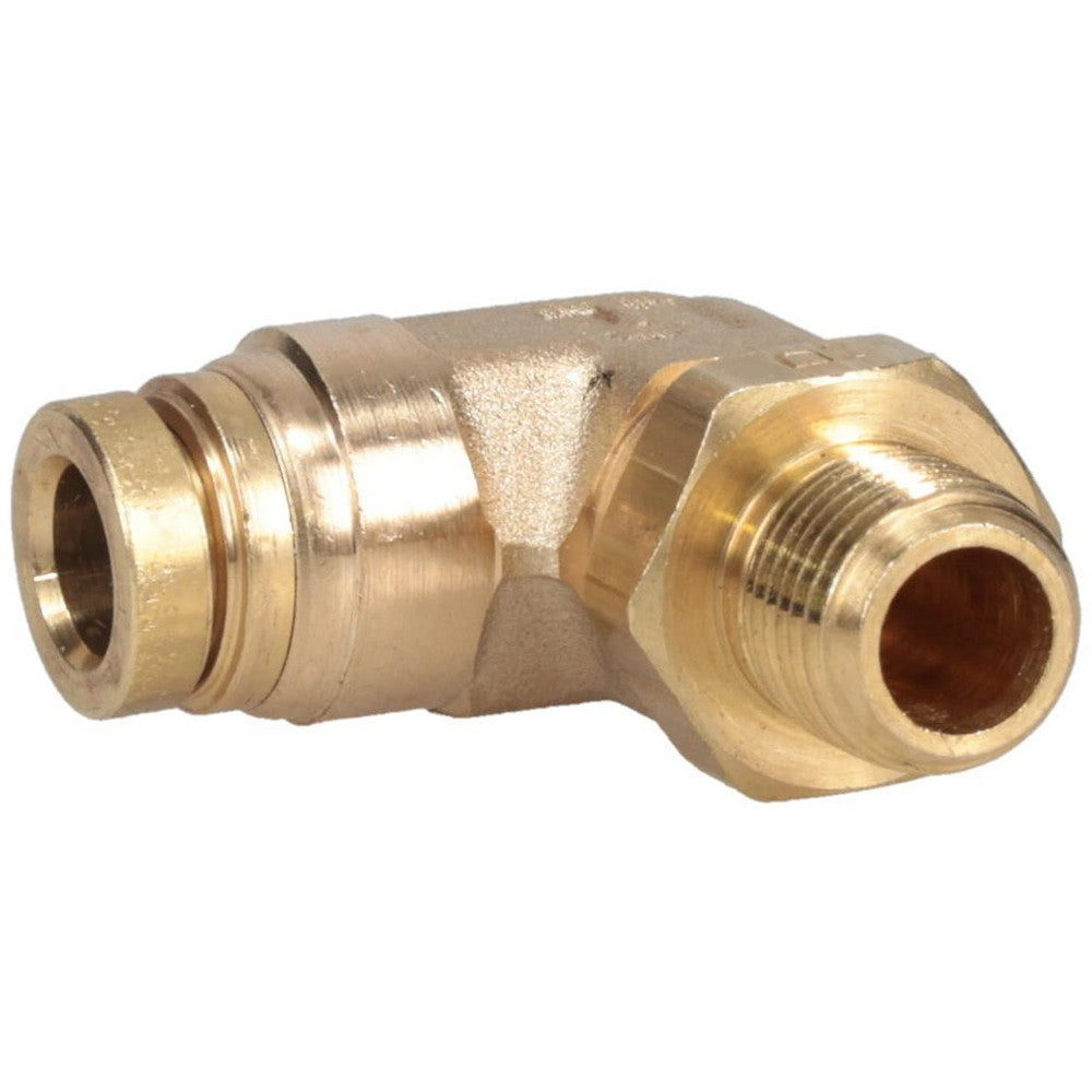 Parker Push-to-Connect x Male NPTF 90 deg Elbow Qty5 169PTC-4-2
