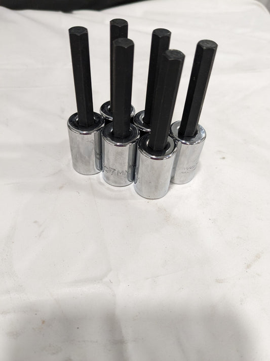 PROTO Hand Hex Bit Socket: 3/8" Drive, 7 mm Hex Qty 6 J4990-7M