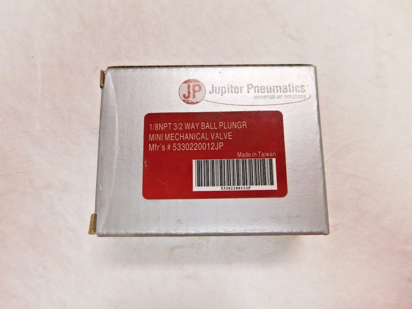 Jupiter Pneumatics 2 Position Mini Mechanical Valve 1/8" NPT 3 Way 53302200