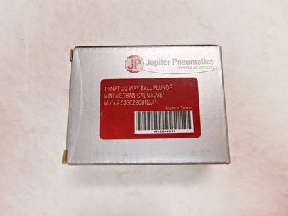Jupiter Pneumatics 2 Position Mini Mechanical Valve 1/8" NPT 3 Way 53302200