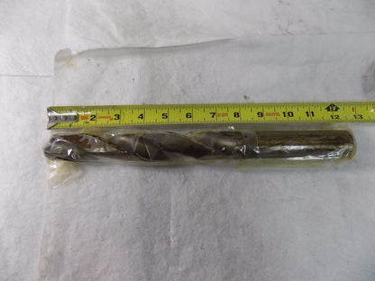 Indian Tools Mfr HSS Parallel Shank Twist Drill 1-7/64"118º RH Taper Lgth 2Fl