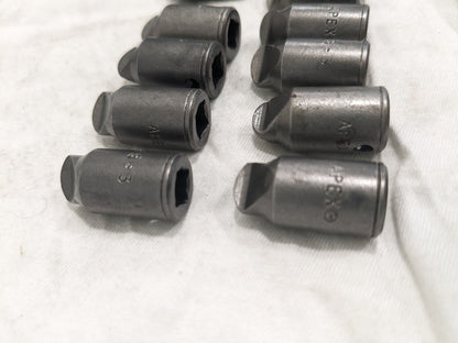 APEX 10pk Screwdriver&amp;Drag Link Socket HTS-3 3HITRX X1 APEX HI-TORQ BITS HTS