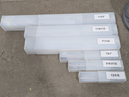 6 Piece Expanding Lathe Mandrel Set 1/2 to 2" Face Dia 262-3030 INCOMPLETE